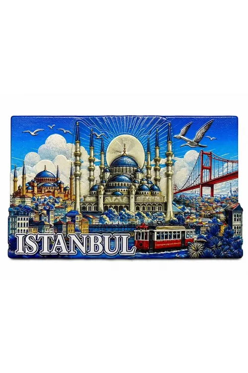 İstanbul Temalı Silikon Buzdolapı Süsü Magnet IEG5379