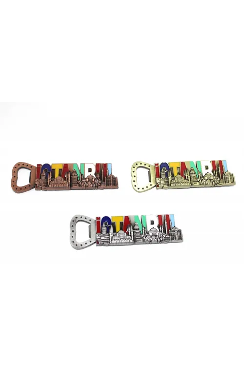 İstanbul Yazısı Metal Magnet Ve Açacak