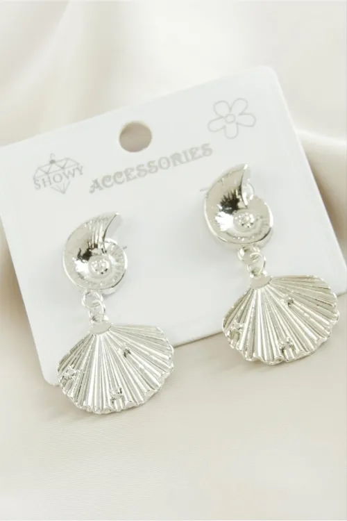 İstiridye Metal Küpe