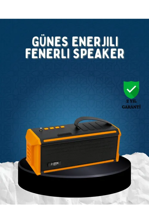 J-ıpox P520 Bluetooth Hoparlör 8w Güçlü Ses Solar Şarj Fm Radyo