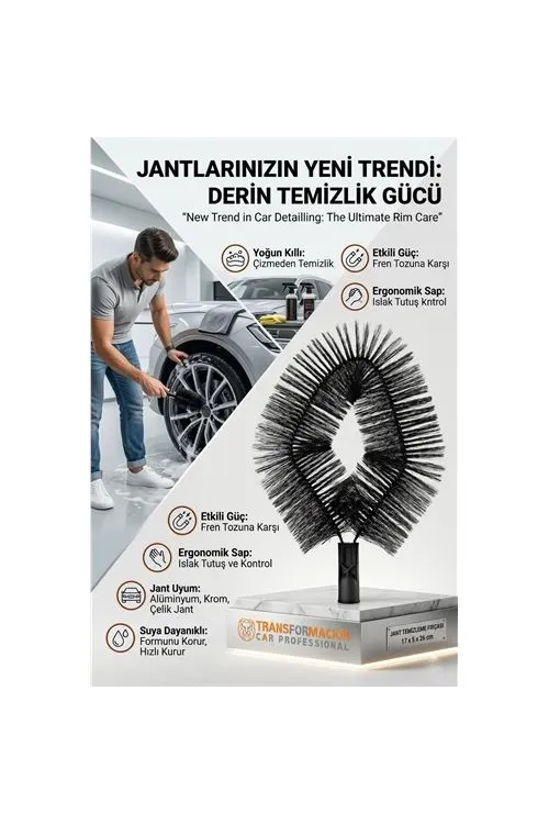 Jant Temizleme Fırçası – Yoğun Kıllı, Derin Temizlik 723053