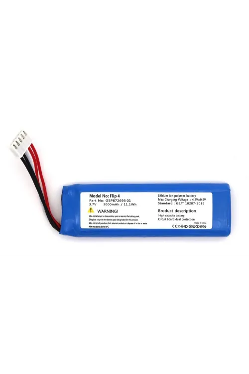 JBL Flip 4 uyumlu 3.7v 3000 mah Soketli Batarya