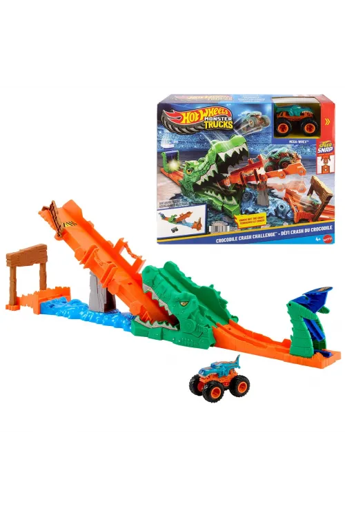 JJN45 Hot Wheels Monster Trucks Timsahı Devir Oyun Seti