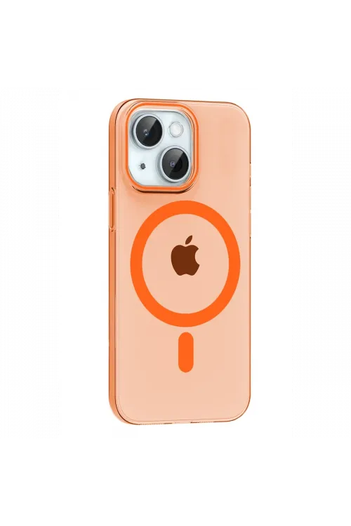 Joko Apple iPhone 14 PC Blank Magsafe Kapak - Turuncu