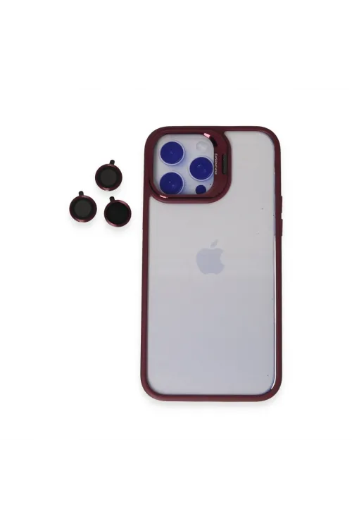 Joko Apple İphone 14 Pro Kılıf Roblox Lens Standlı Kapak - Bordo