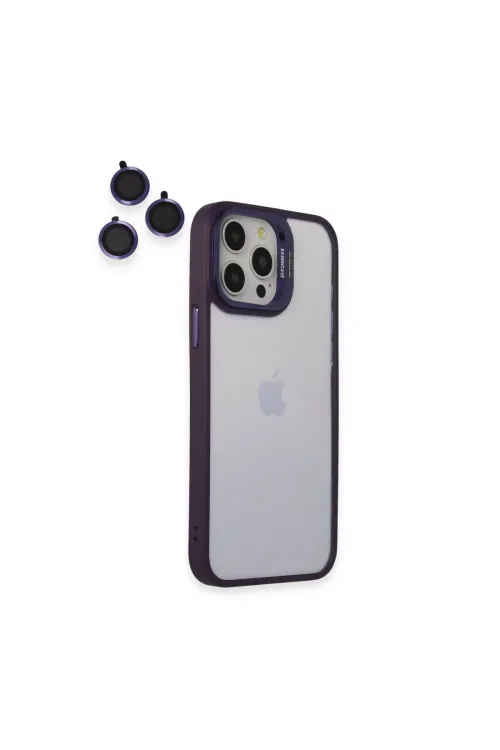 Joko Apple İphone 14 Pro Kılıf Roblox Lens Standlı Kapak - Mor