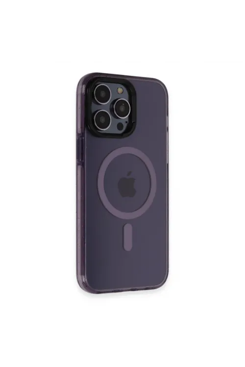 Joko Apple İphone 14 Pro Kılıf Tigra Magsafe Kapak - Derin Mor