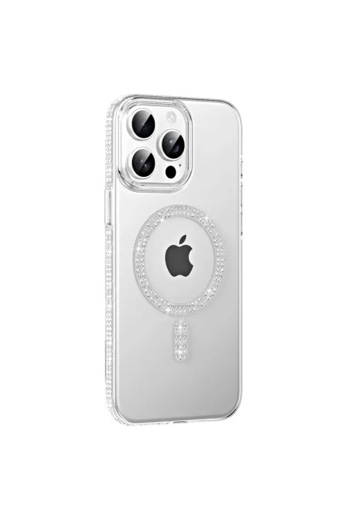 Joko Apple İphone 14 Pro Max Move Taşlı Magsafe Kapak - Natural Grey