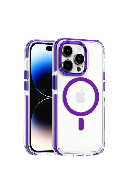 Joko Apple İphone 15 Pro Max Bella Magsafe Kapak - Derin Mor