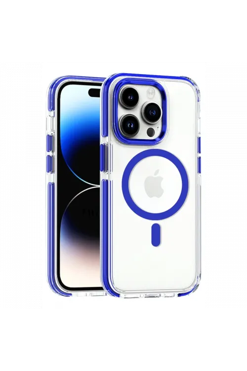 Joko Apple iPhone 15 Pro Max Bella Magsafe Kapak - Mavi