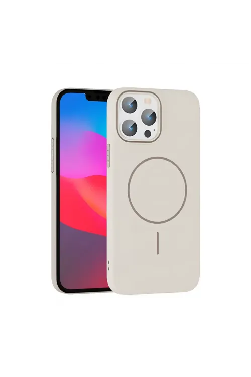 Joko Apple İphone 15 Pro Max Broş Magsafe Kapak - Krem