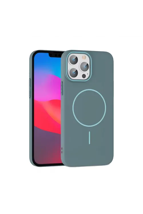Joko Apple İphone 15 Pro Max Broş Magsafe Kapak - Turkuaz