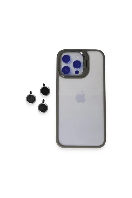 Joko Apple İphone 15 Pro Max Kılıf Roblox Lens Standlı Kapak - Titan Gri