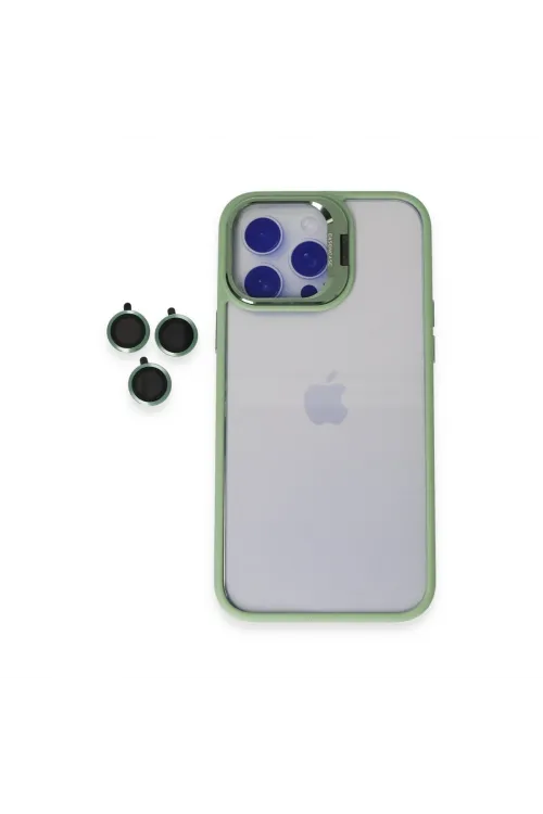 Joko Apple İphone 15 Pro Max Kılıf Roblox Lens Standlı Kapak - Yeşil