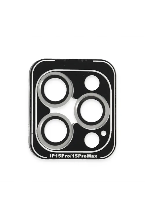Joko Apple İphone 15 Pro Max Pvd Metal Kamera Lens - Gümüş