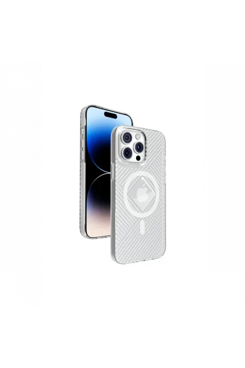 Joko Apple iPhone 15 Pro Max Stella PC Sert Magsafe Kılıf - Şeffaf