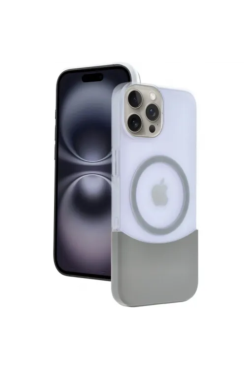 Joko Apple İphone 15 Pro Max Velar Magsafe Kapak - Natural Grey