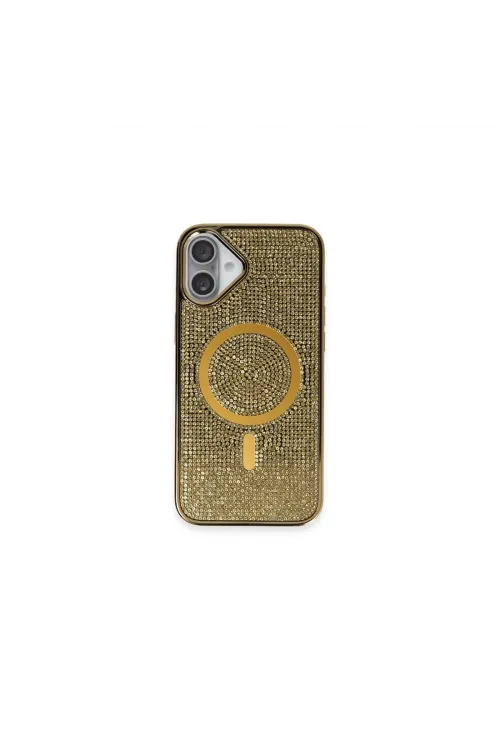 Joko Apple İphone 16 Plus Kılıf Helen Magsafe Kapak - Gold