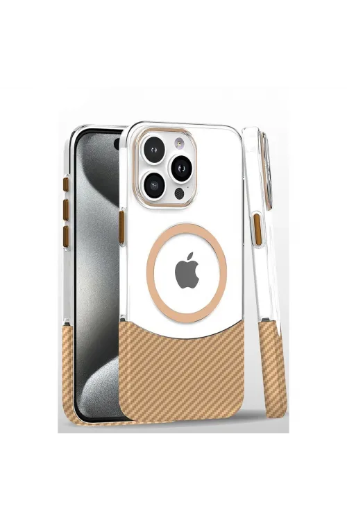 Joko Apple İphone 16 Pro Carbon Puzzle Magsafe Kapak - Desert