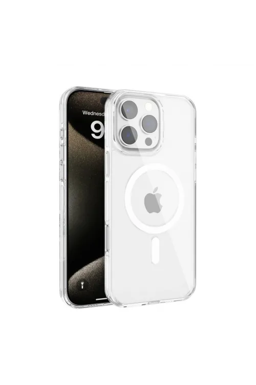 Joko Apple İphone 16 Pro Gleam Pc Sert Magsafe Kılıf - Şeffaf