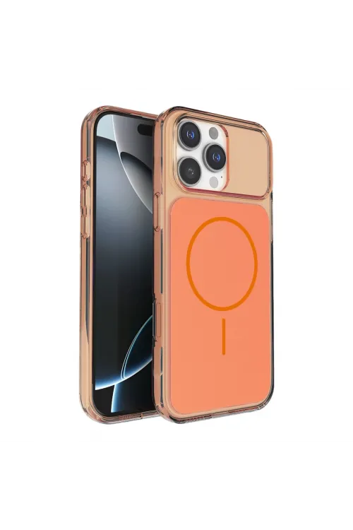 Joko Apple İphone 16 Pro Max Bruma Magsafe Kapak - Turuncu
