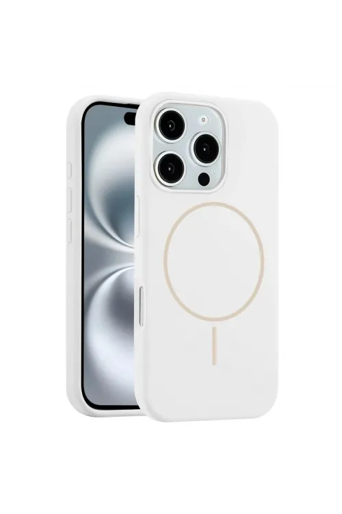 Joko Apple İphone 16 Pro Max Kılıf Jully Magsafe Kapak - Beyaz