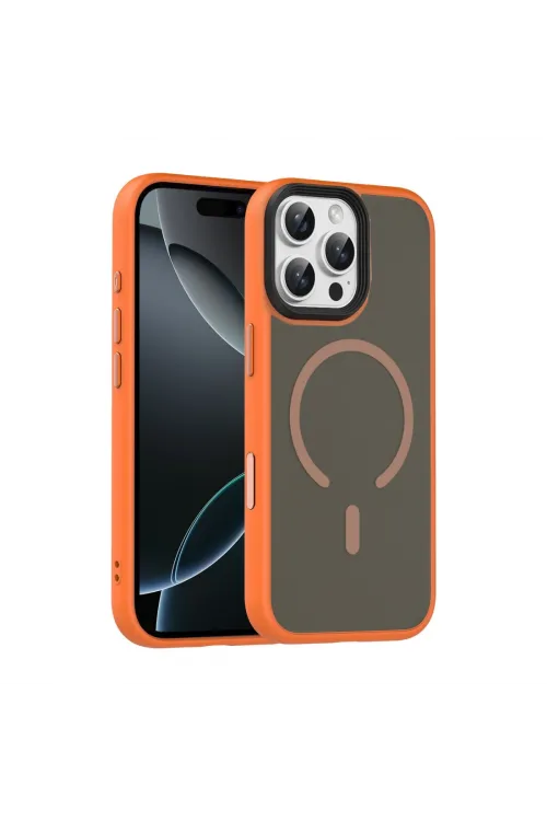 Joko Apple İphone 16 Pro Max Megane Magsafe Kapak - Turuncu