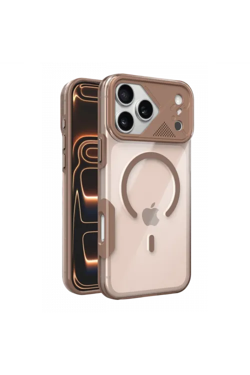Joko Apple İphone 17 Pro Max Zinko Magsafe Kapak - Çöl Titanyum