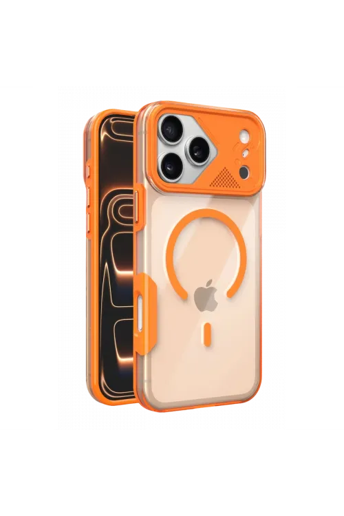 Joko Apple İphone 17 Pro Max Zinko Magsafe Kapak - Turuncu