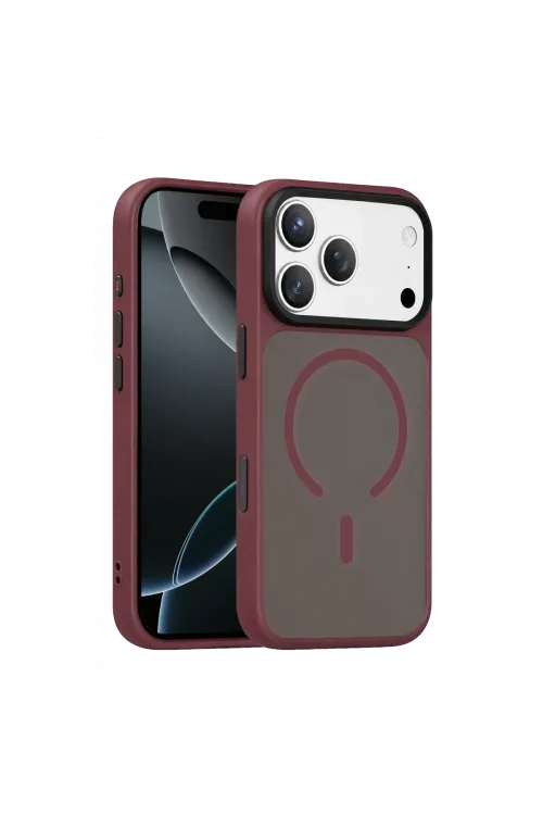 Joko Apple İphone 18 Pro Max Megane Magsafe Kapak - Bordo