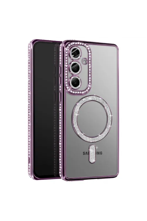 Joko Samsung Galaxy A37 5g Joke Simli Magneticsafe Kılıf - Derin Mor