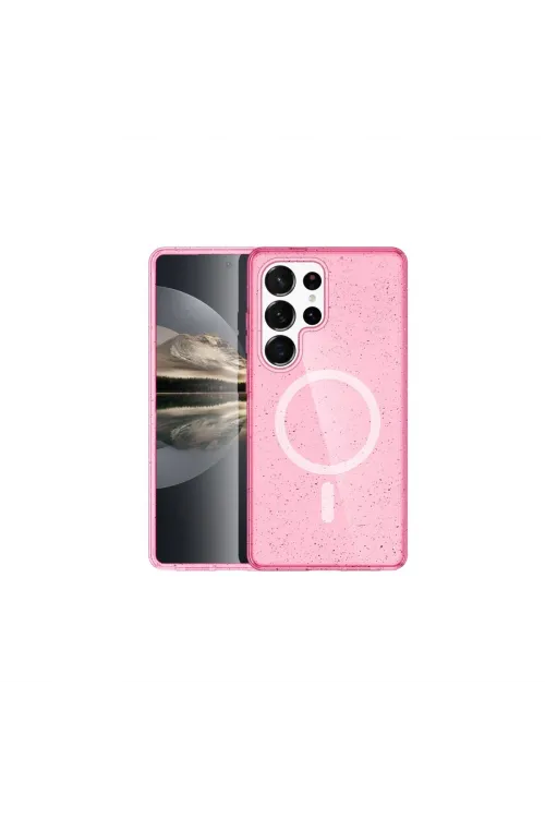 Joko Samsung Galaxy S23 Ultra Kılıf  Magsafe Kapak - Pembe