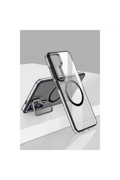 Joko Samsung Galaxy S24 Crystal Magsafe Kapak - Siyah