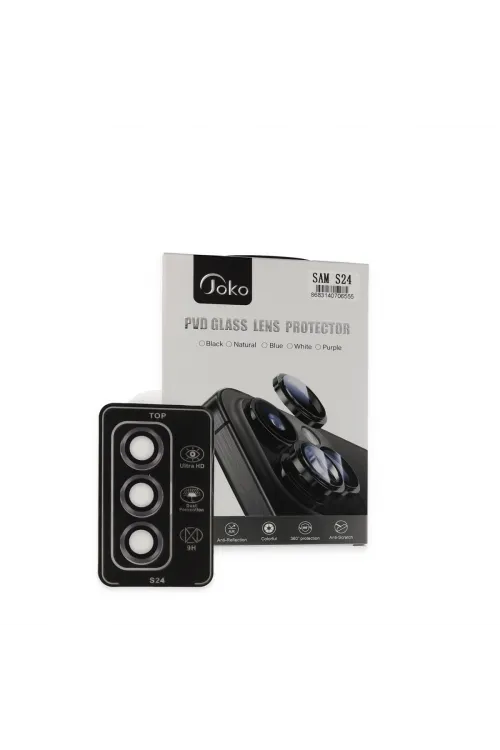 Joko Samsung Galaxy S24 Pvd Metal Kamera Lens - Derin Mor