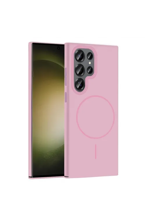 Joko Samsung Galaxy S24 Ultra Broş Magsafe Kapak - Pembe