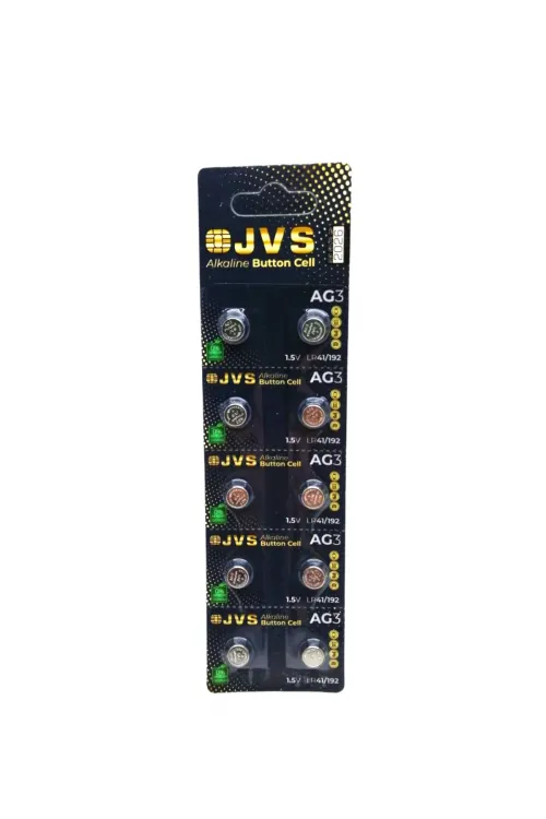Jvs Ag3 1.5v Lr41 Saat Pili 10lu Kart