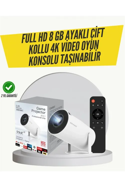 Kablosuz 4k Projeksiyon – Wi‑fi 6 & Bluetooth 5.0 İle Oyun Ve Uygulama Merkezli