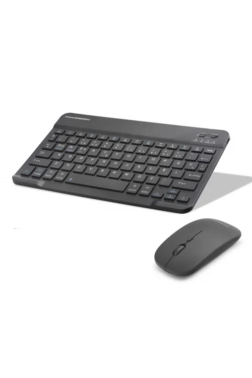 Kablosuz Bluetooth Smart Klavye Ve Mouse Seti - Siyah HDX2508