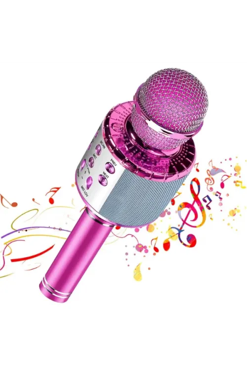 Kablosuz Hoparlörlü Bluetooth Karaoke Mikrofonu