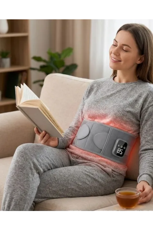 Kablosuz Isı Terapili Bel Kemeri 3 Masaj Modlu Usb Şarjlı Tasarım