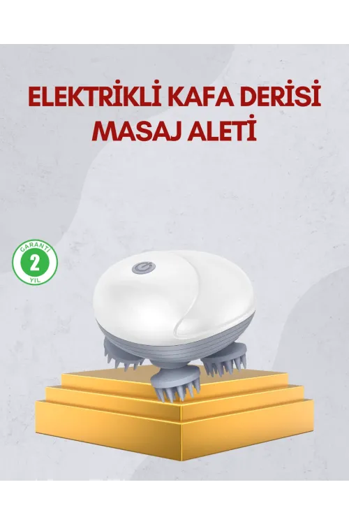 Kablosuz Kafa Ve Vücut Masaj Aleti Taşınabilir Tasarım