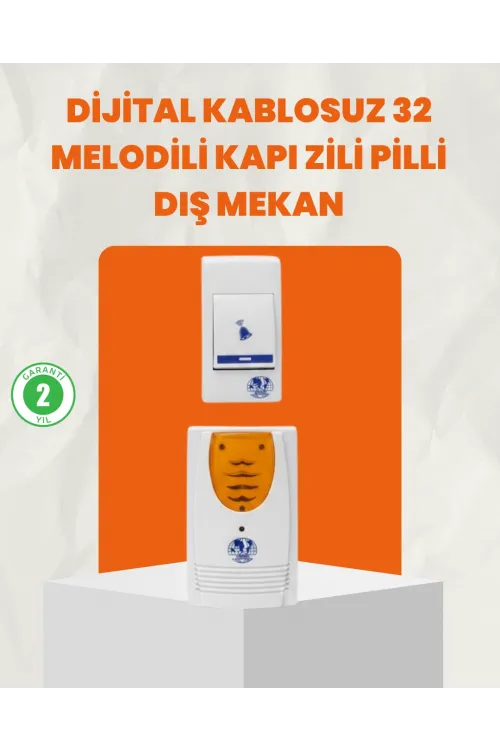 Kablosuz Kapı Zili Ev Ve Ofis İçin Konforlu Çözüm
