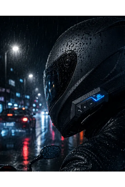 Kablosuz Motosiklet Kask Kulaklığı Bluetooth Mikrofonlu Sürüş Sistemi