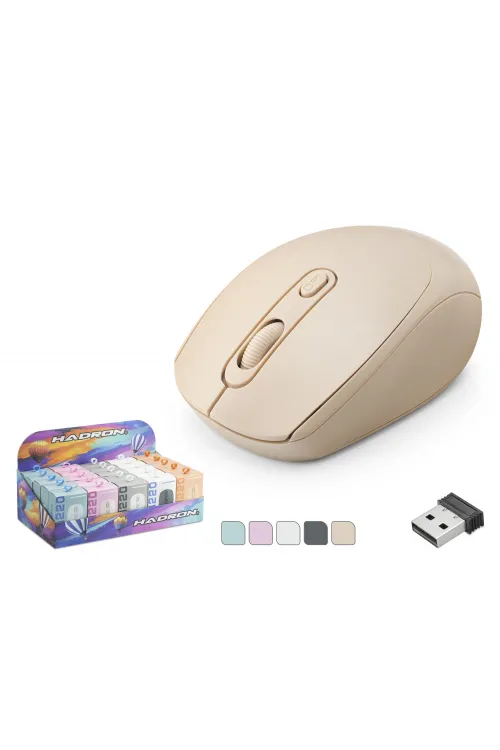 Kablosuz Mouse 1600 Dpi 25Li Paket Siyah Beyaz Mavi Pembe Turuncu Q220K