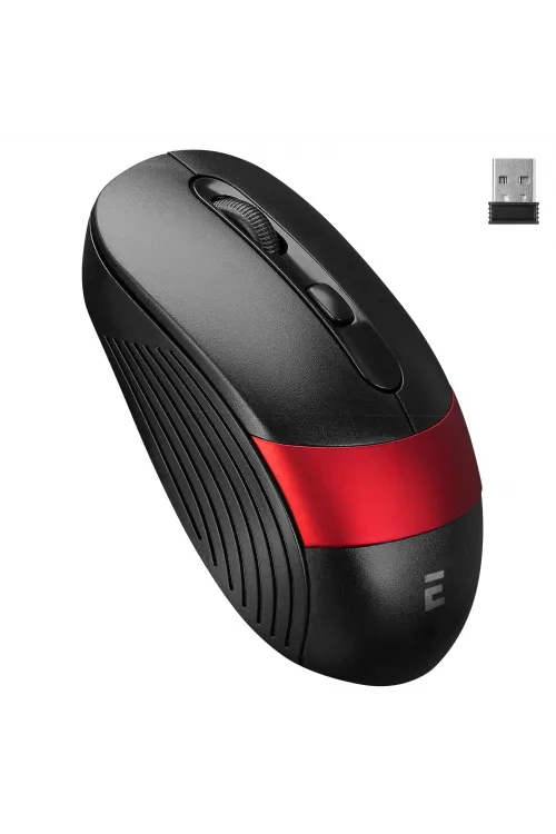 Kablosuz Mouse 1600 Dpi Siyah Kırmızı SM18SK