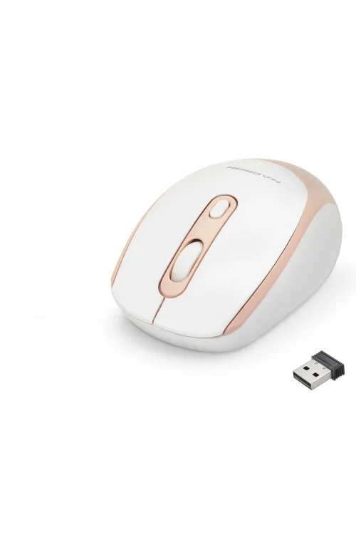 Kablosuz Mouse 800/1600 Dpi - Beyaz Pembe HDX3406R