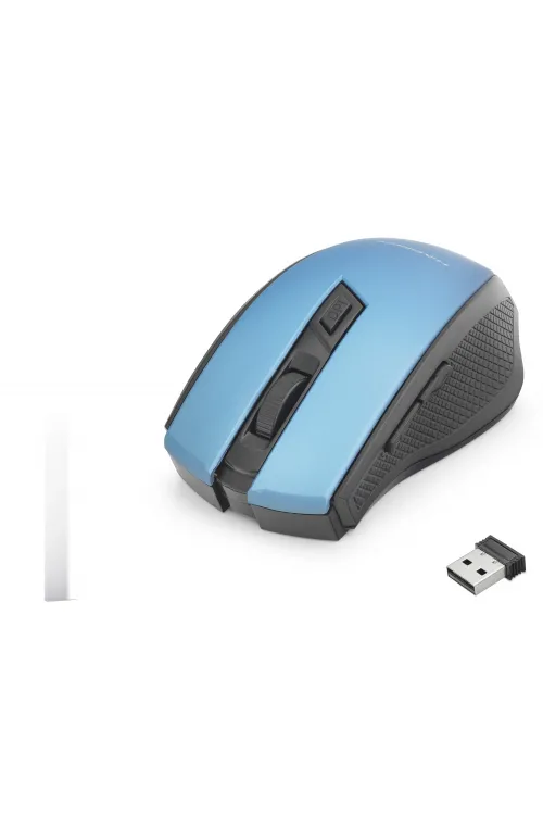 Kablosuz Mouse 800/1600 Dpi - Mavi Siyah HDX3404B