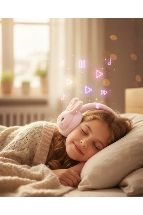 Kablosuz Peluş Bluetooth Kulaklık 40mm Hoparlör Ve Mikrofonlu