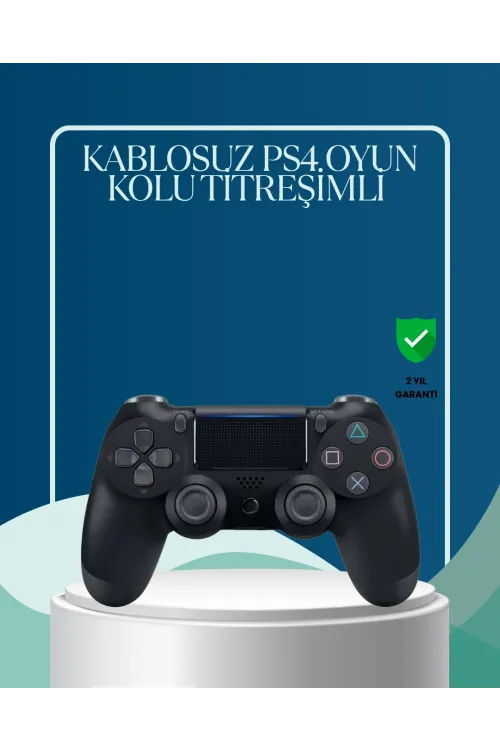 Kablosuz Ps4 Oyun Kolu Çift Motor Titreşimli Uzun Bataryalı