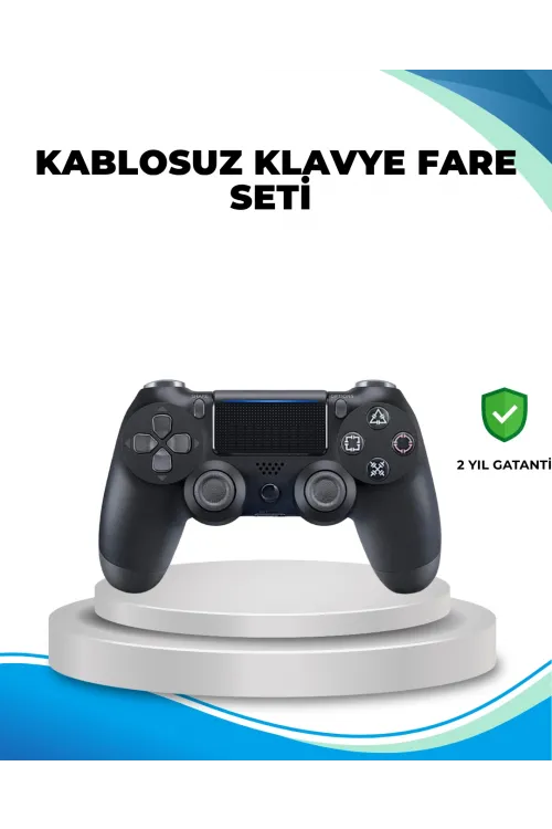 Kablosuz Ps4 Oyun Kolu Çift Motor Titreşimli Uzun Bataryalı